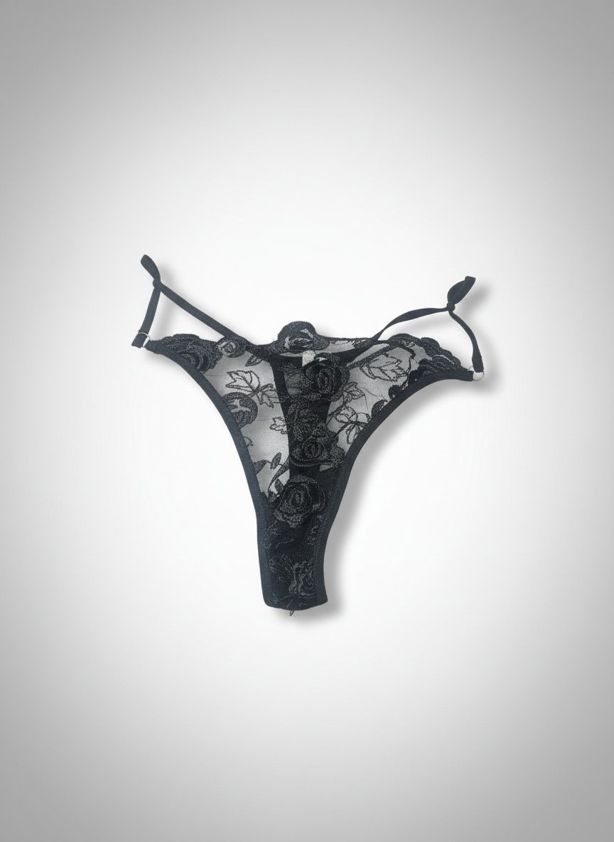 String transparent dentelle 