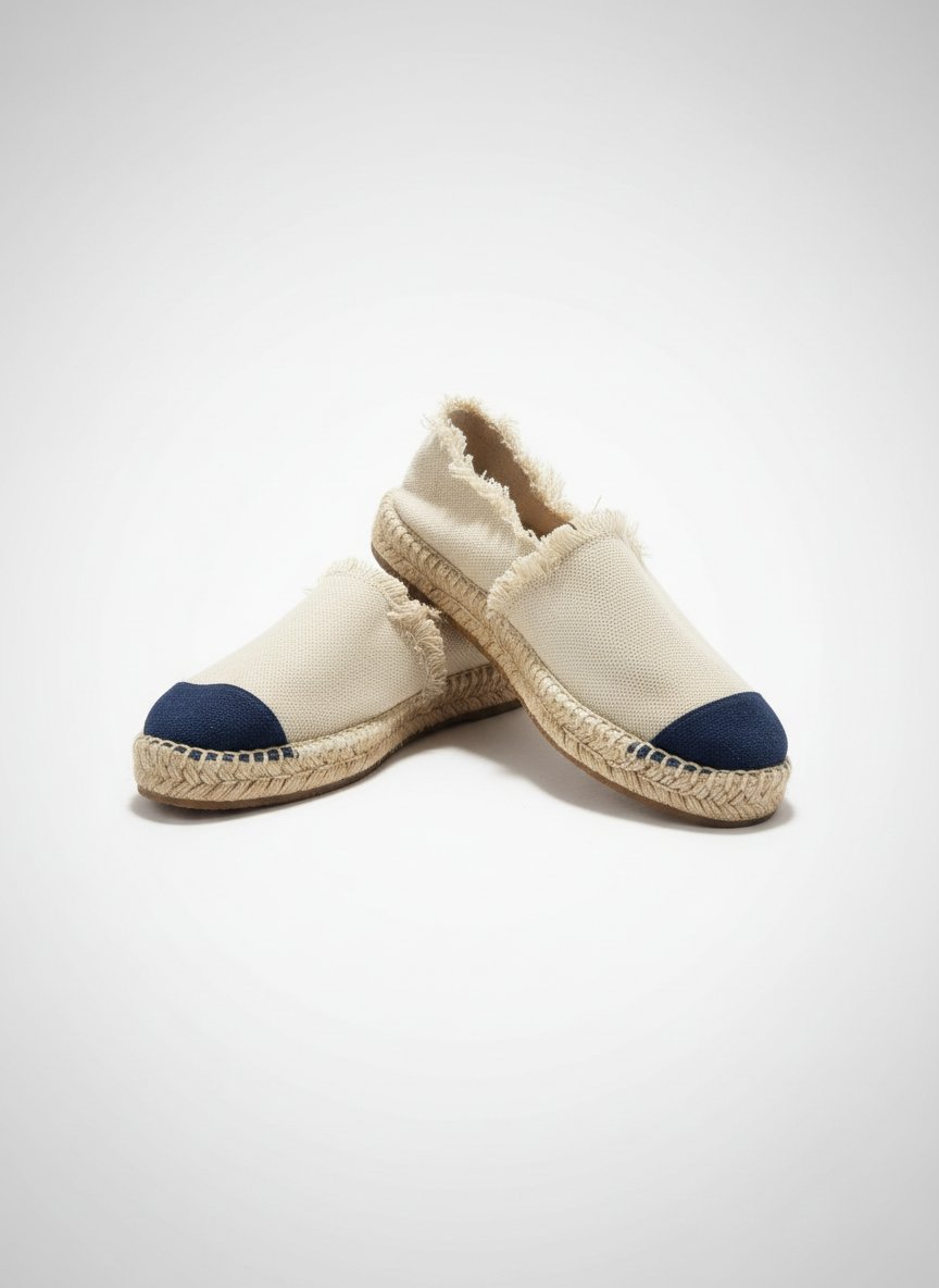 Ballerine balc et bleu