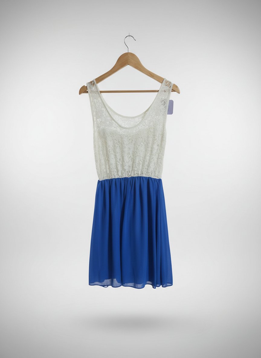Robe blanc et bleu 