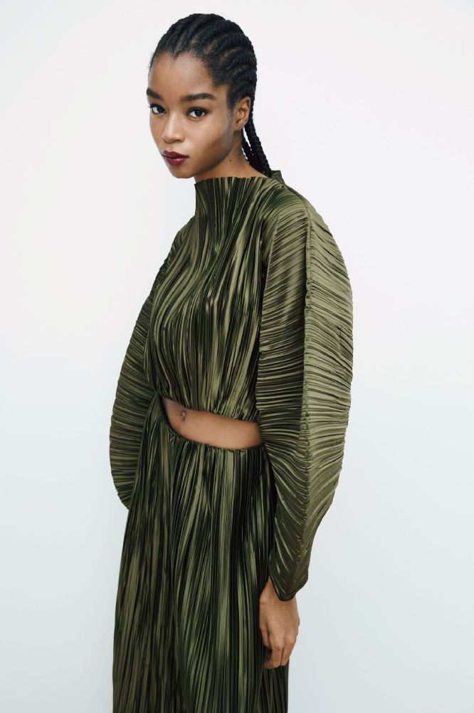 pull zara plissé 