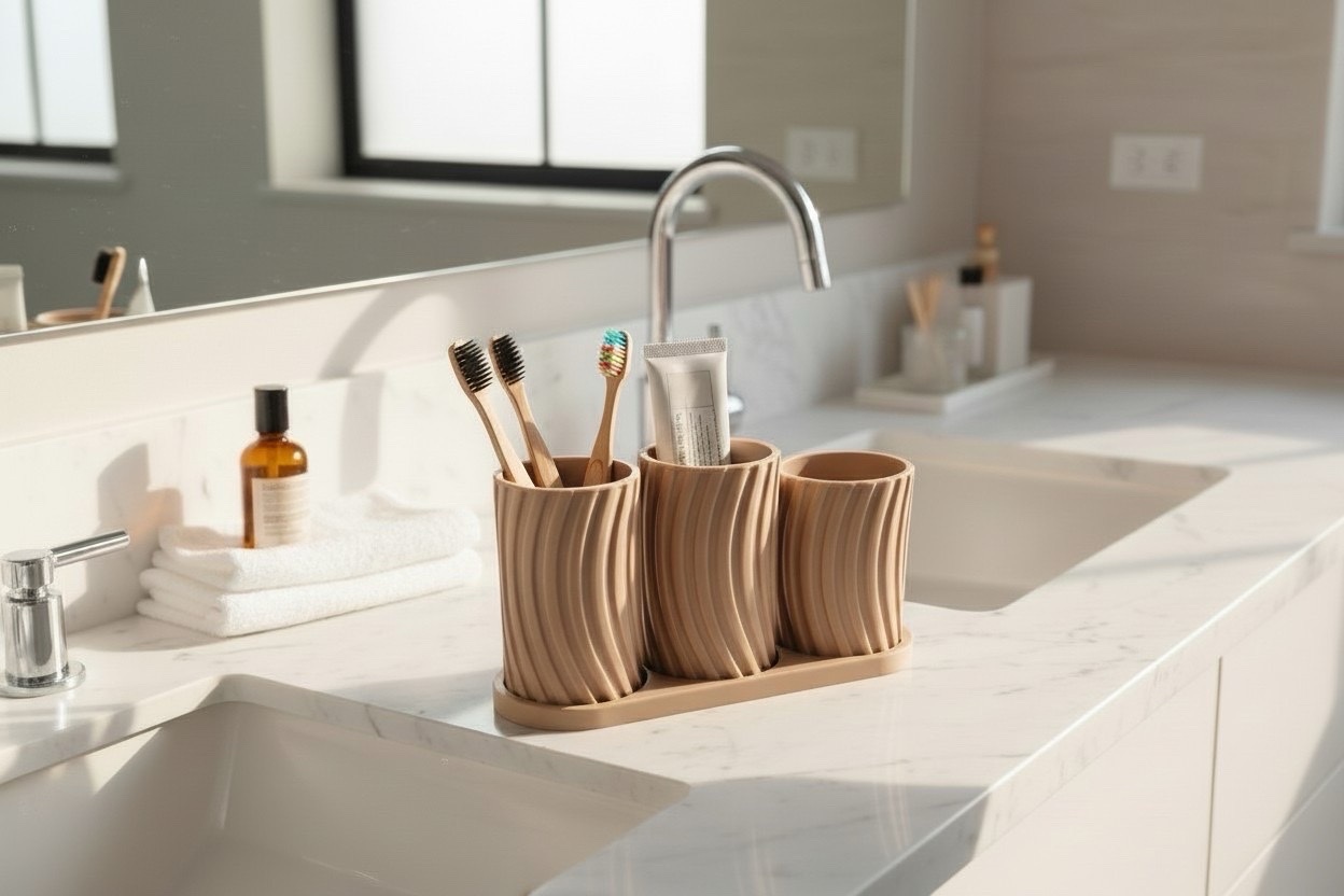 Modern Toothbrush holder set 