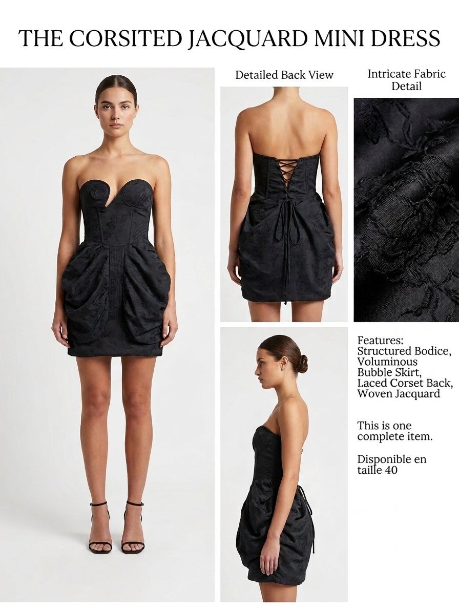 Robe noire elegante 