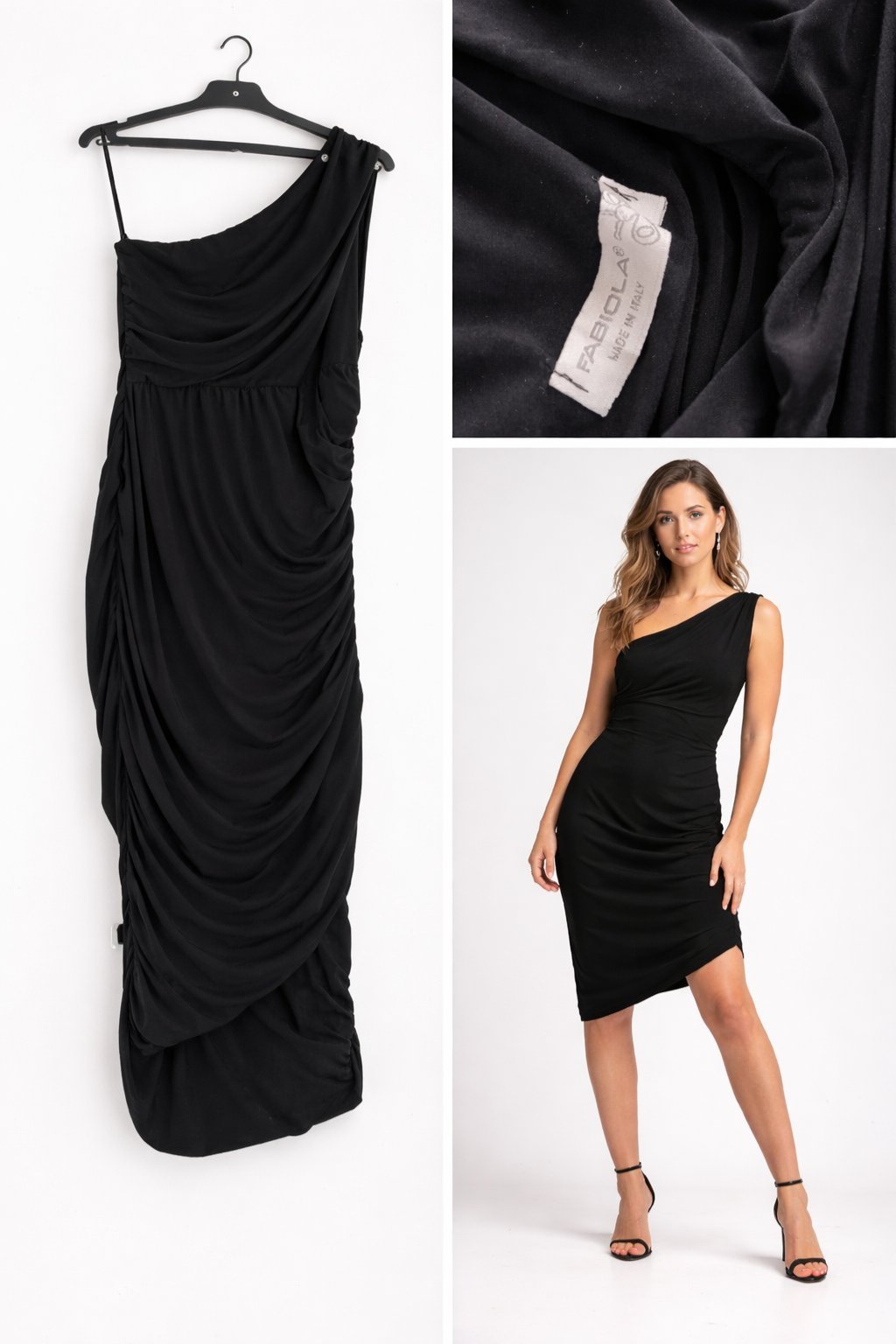 Robe noire simple et élégante 
