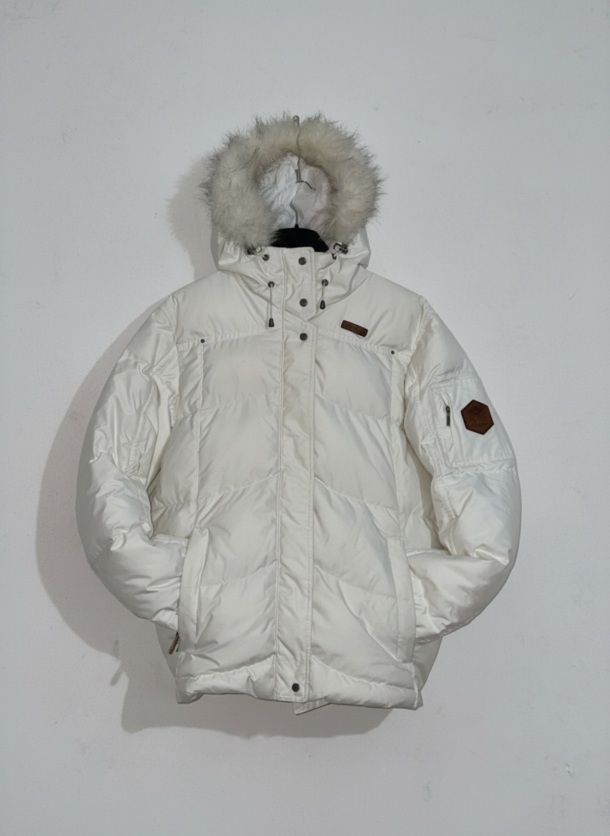 Veste hiver Wedze Decathlon blanche L (chaude / ski)