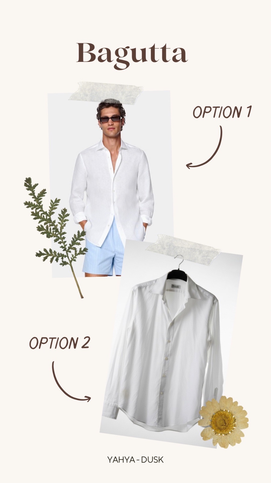 Chemise homme Bagutta 1975 blanche élégante