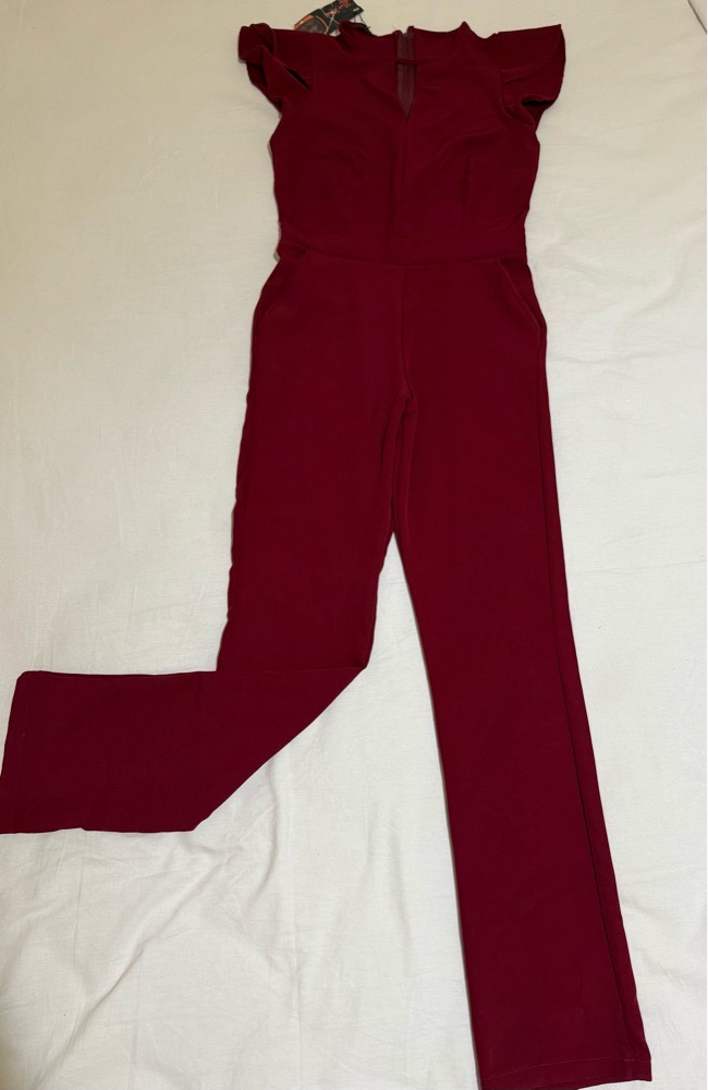 Combinaison rouge bordeaux