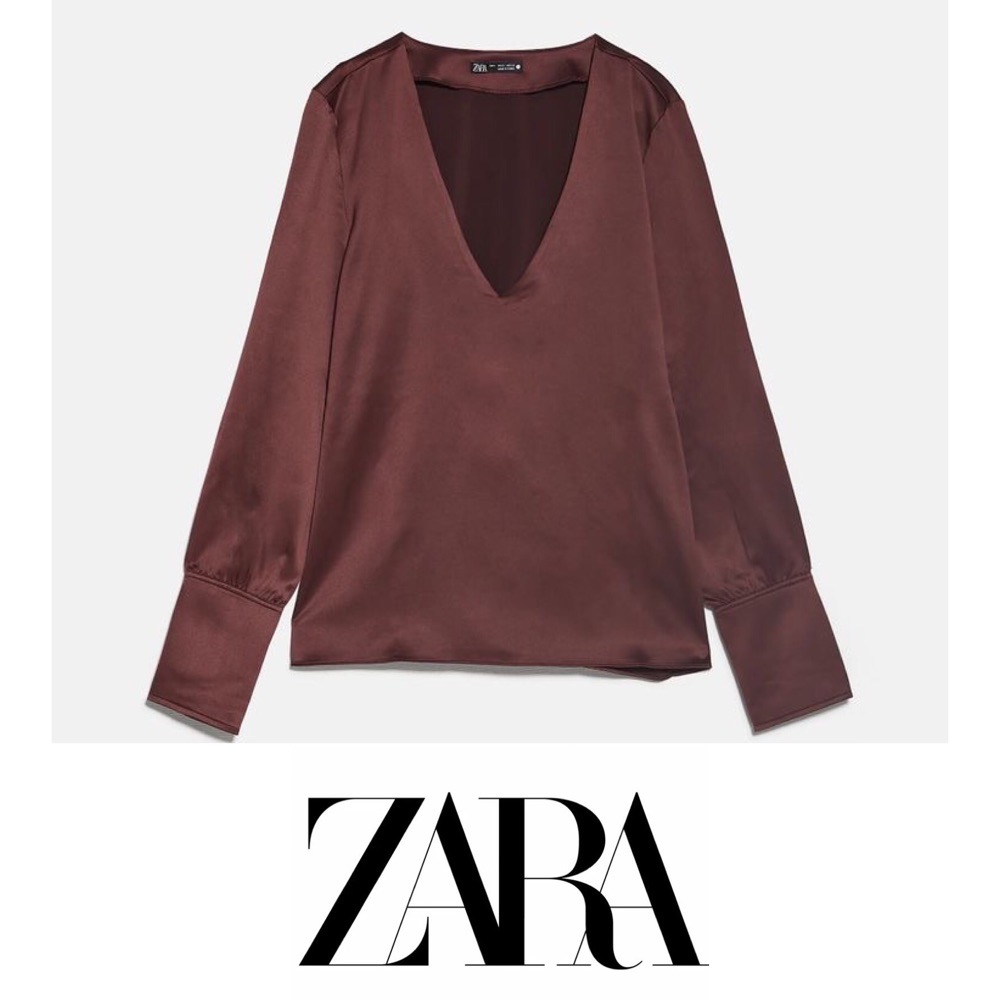 Zara silk shirt
