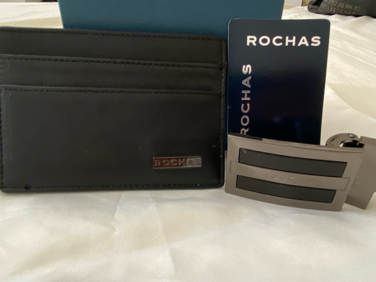 Porte carte et boucle de ceinture Rochas 