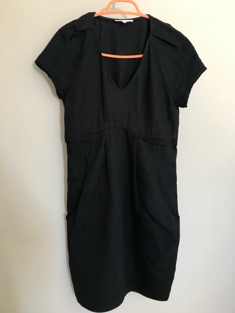 Jolie robe sandro T1 en viscose et lin 