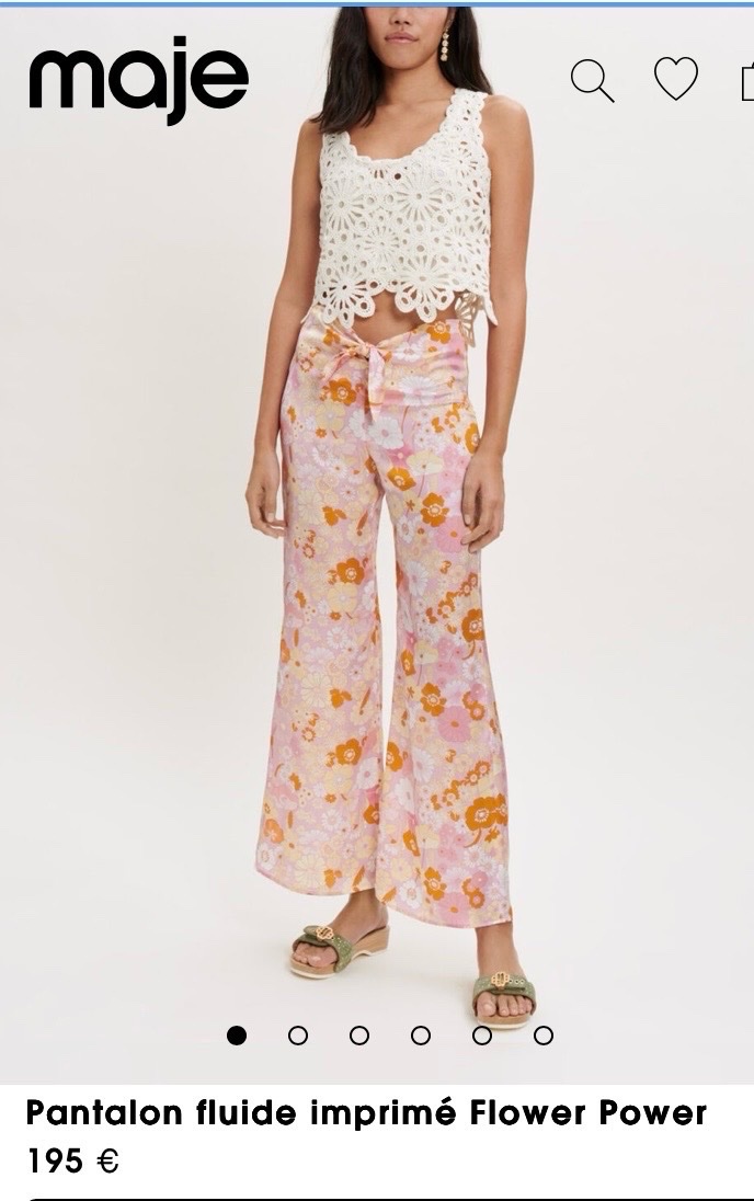 Pantalon fluide maje T34
