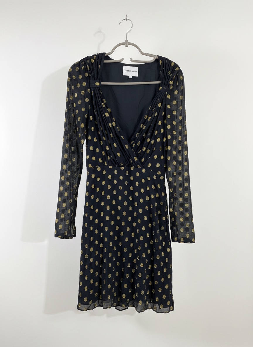 Antik Batik authentique robe en viscose et lurex 