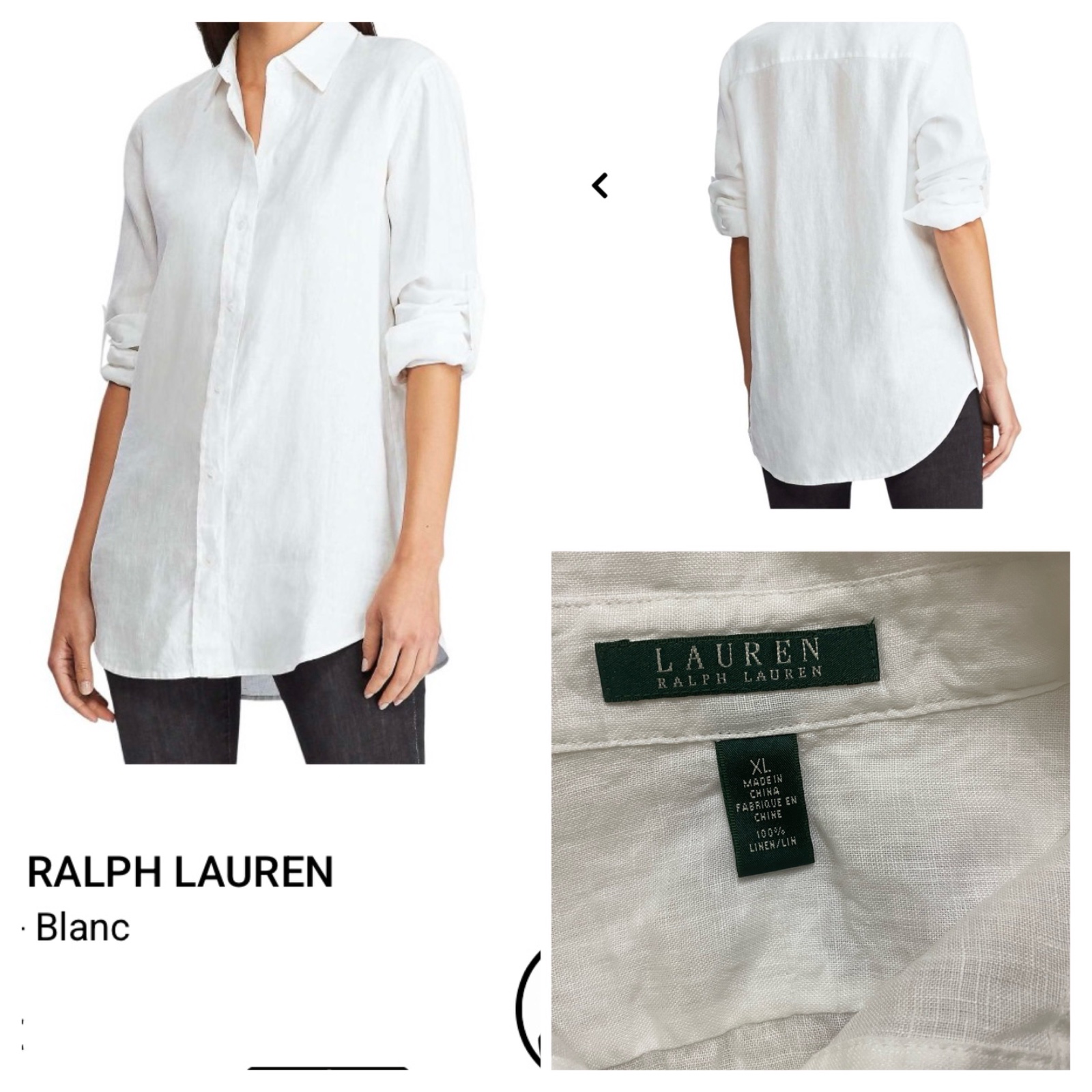 Ralph Lauren chemise classique 100% lin 
