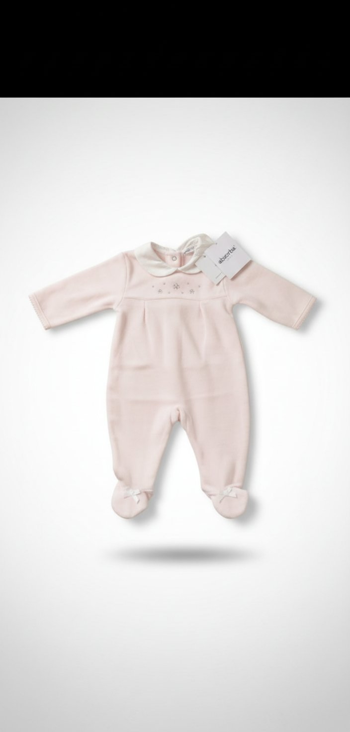 Grenouillere rose pour bebe fille 