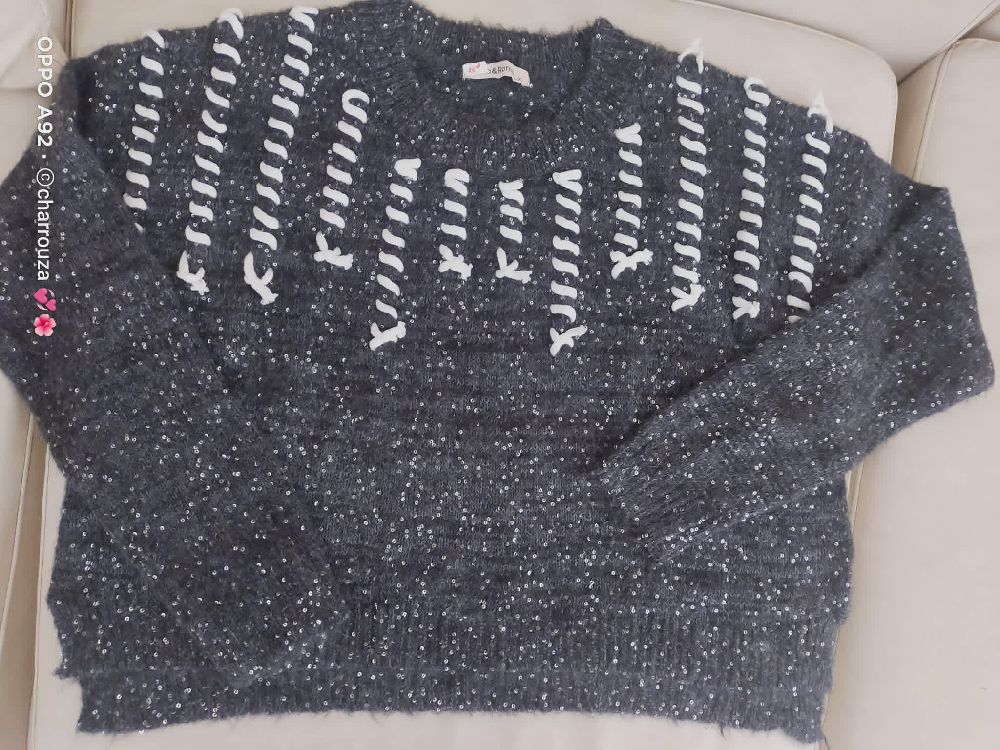 Pull en maille kollou des sequins 😍😍