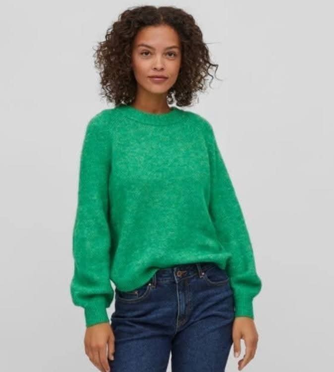 Sublime pull en laine souple 💚🤍