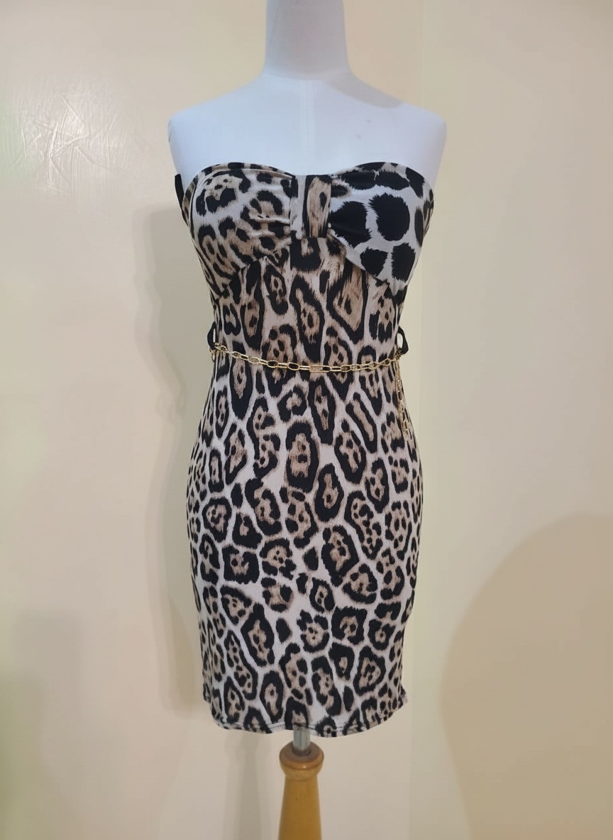 🤎 Robe bandeau léopard MIM – Neuve avec étiquette – Taille S