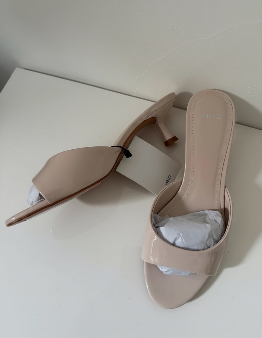Escarpins Mango neuves beige nude verni – Pointure 38