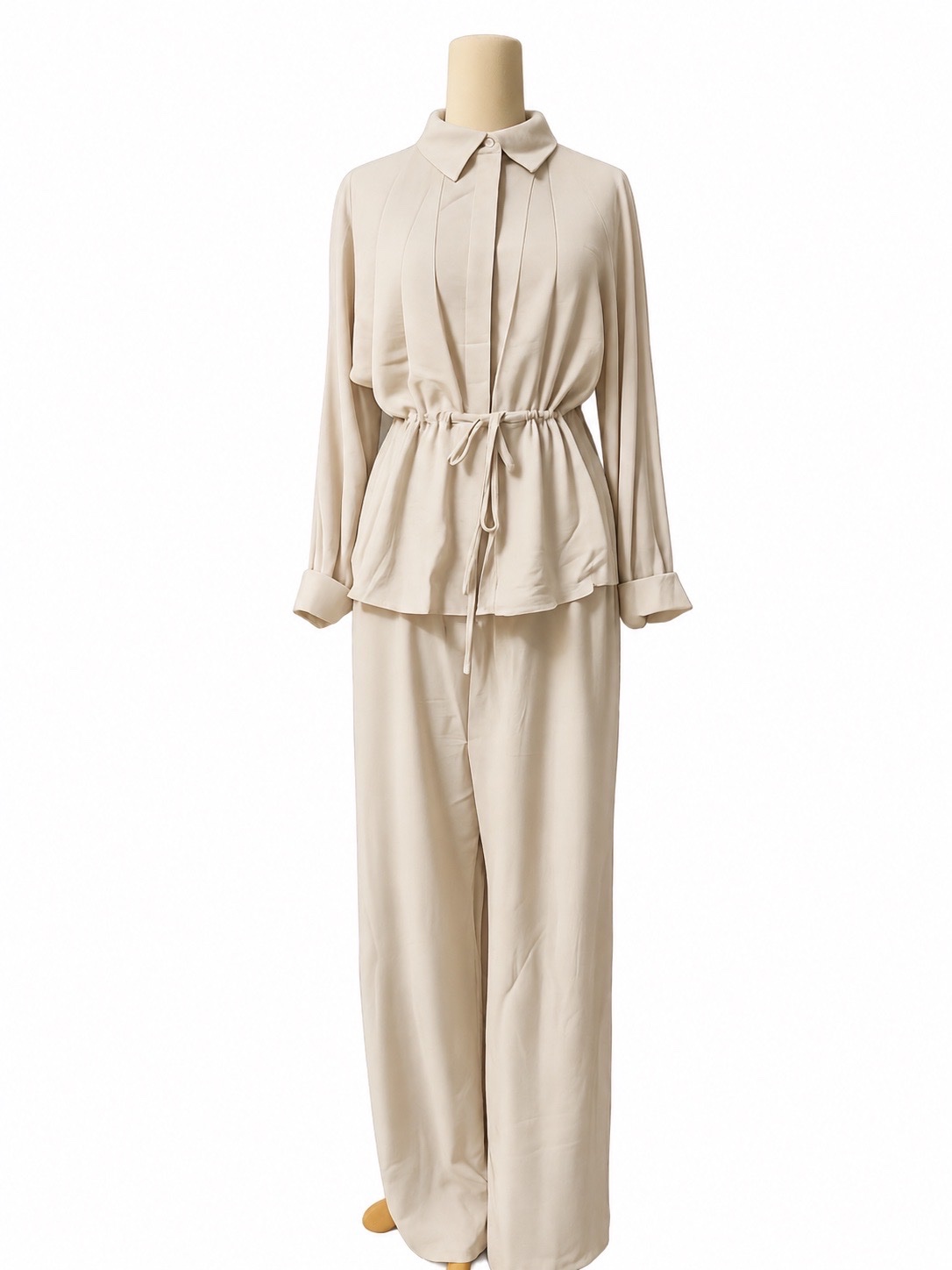 🌿 Ensemble beige clair – Taille L – Neuf