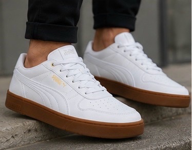 🔥 PUMA sneakers blanches semelle gomme — Neuves — USA