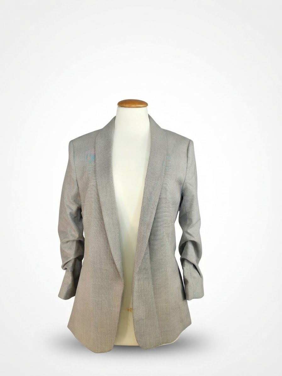 Blazer H&M gris chiné – Femme – 38 (M)
