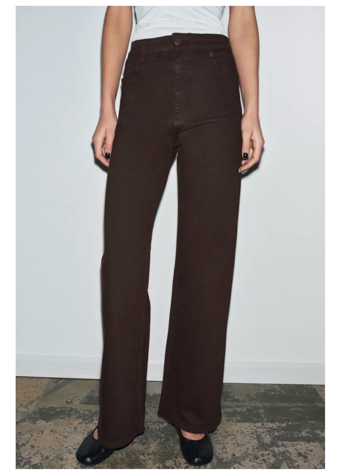 Jeans marron zara neuf