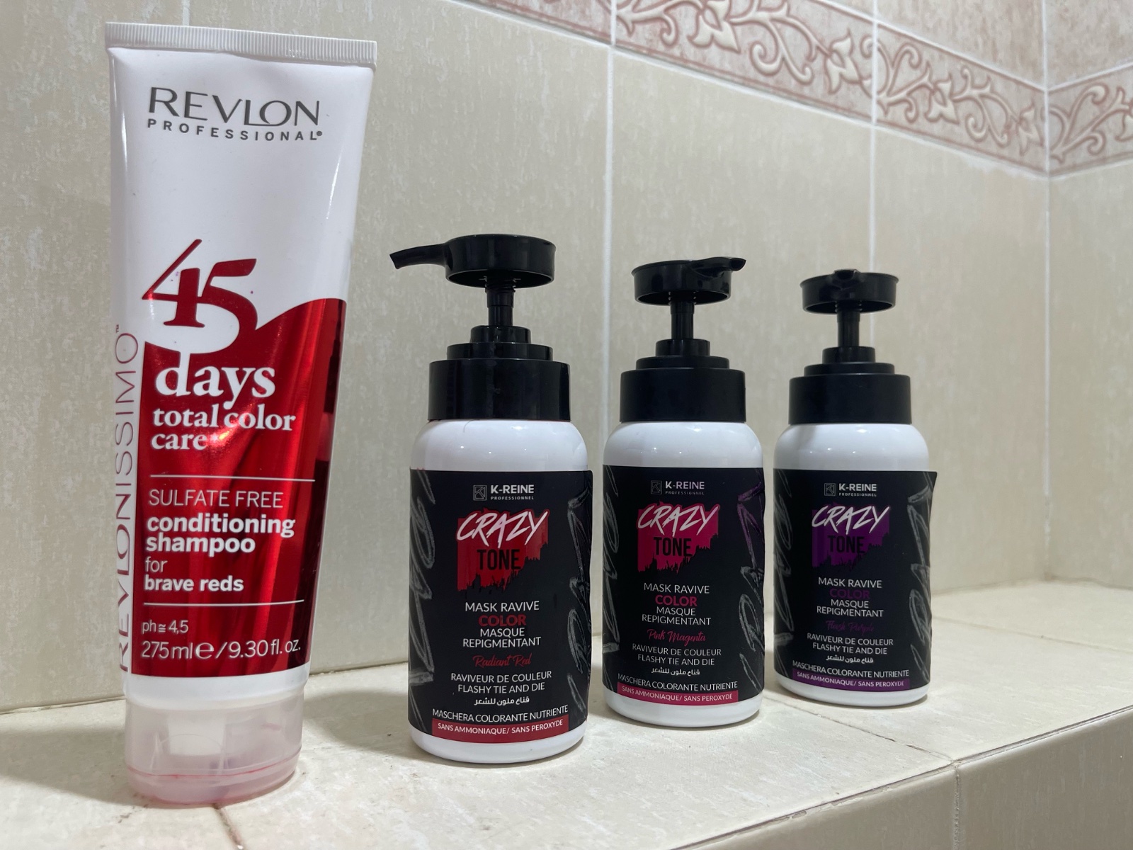 Lot de 4 produits pour cheveux