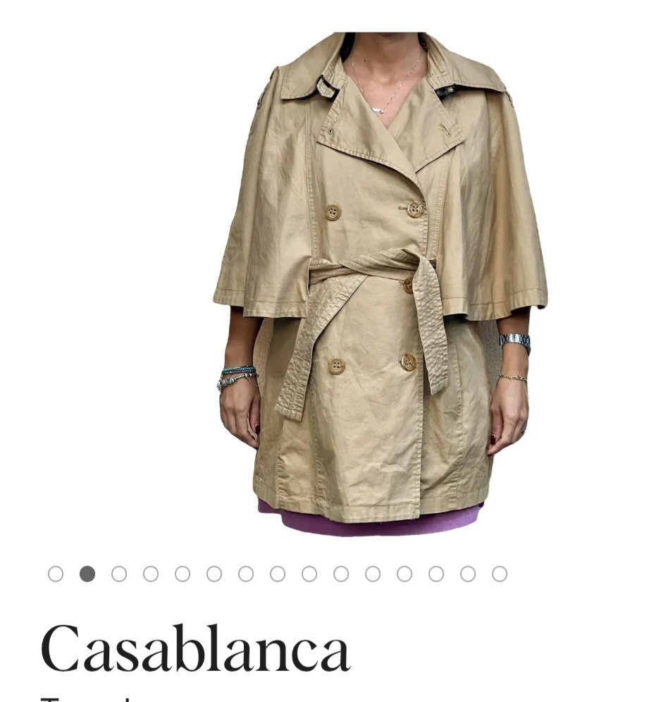 Tranch style cape très élégant trendy 