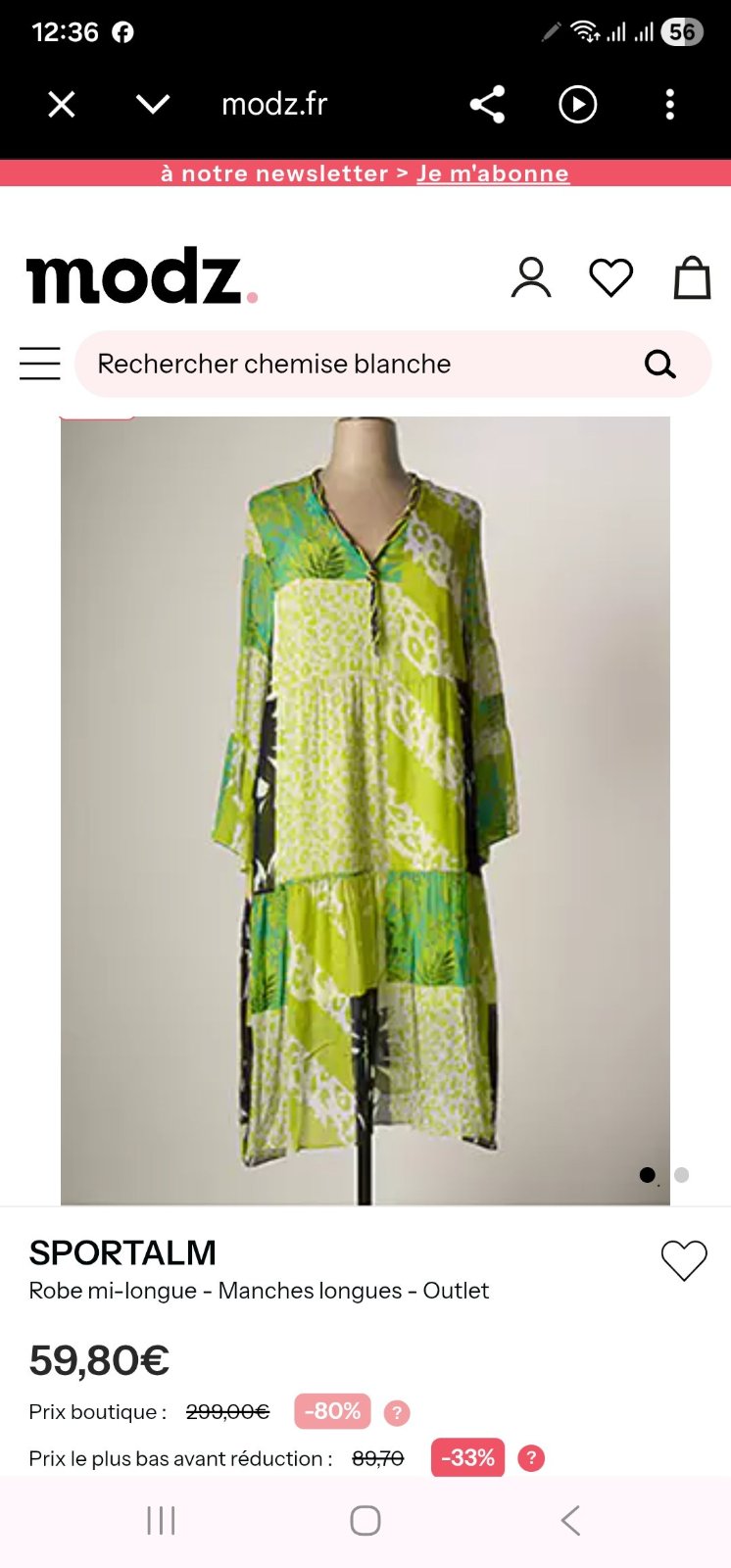 Robe de plage en mousseline de soie mi longue