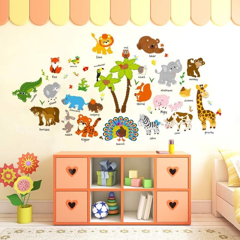 Stickers murale animaux 