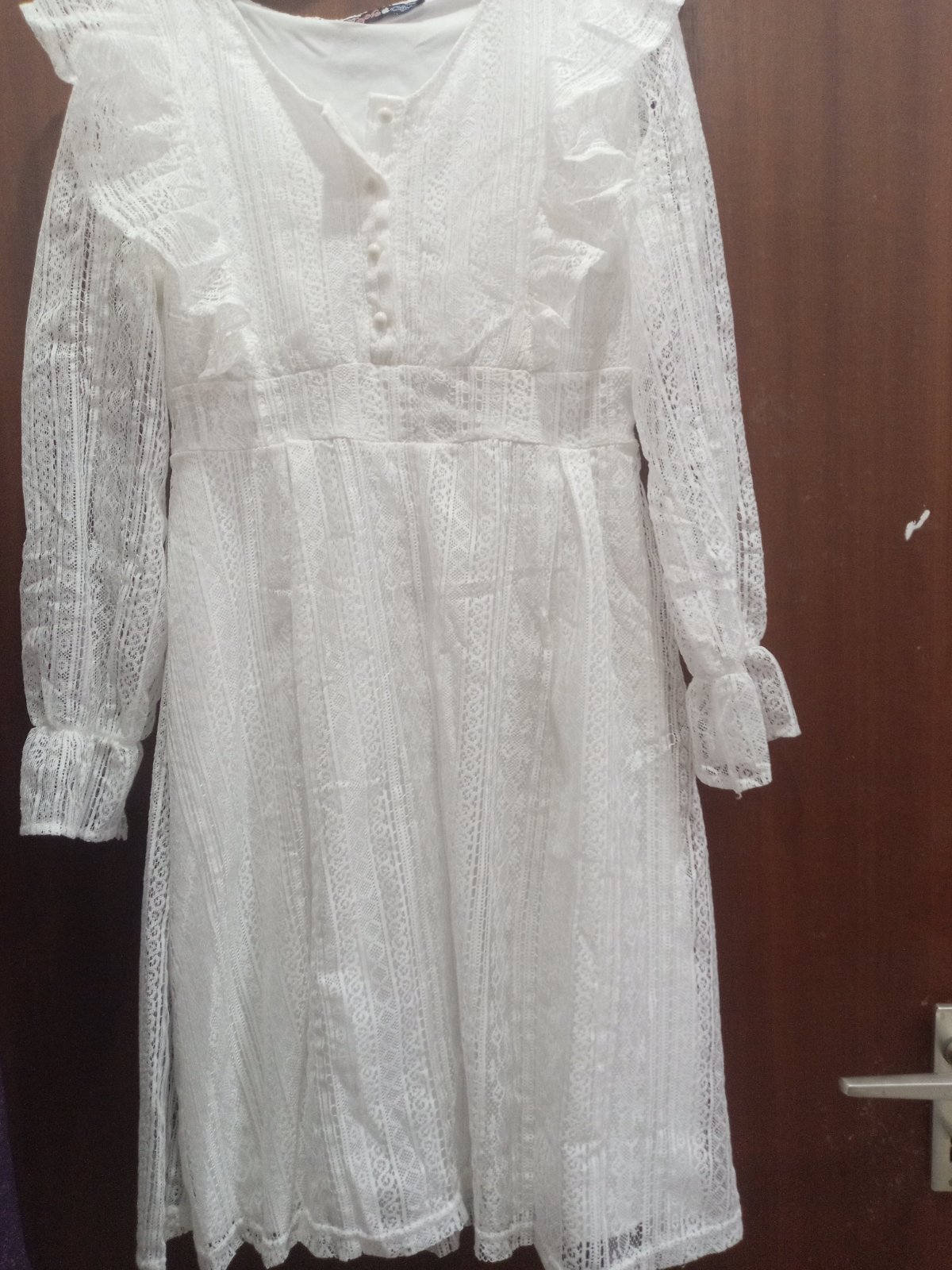 Robe blanche dentelle