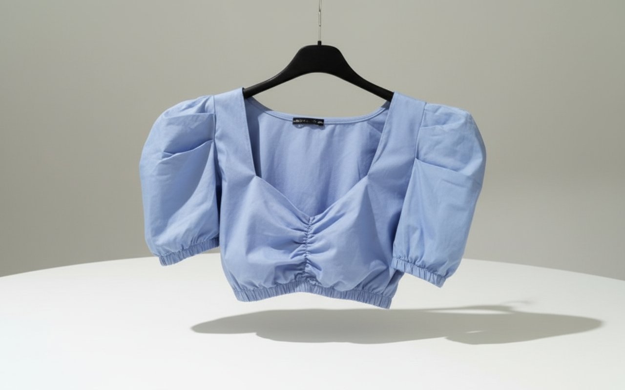 Crop top  bleu ciel 