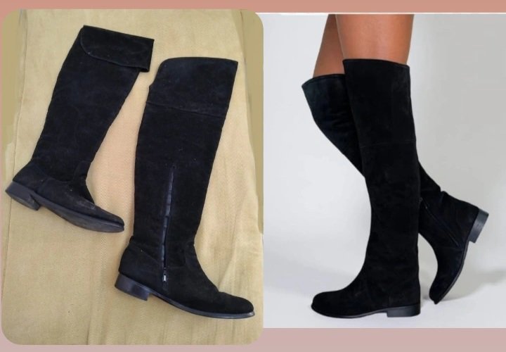 Bottes Daim Noir 