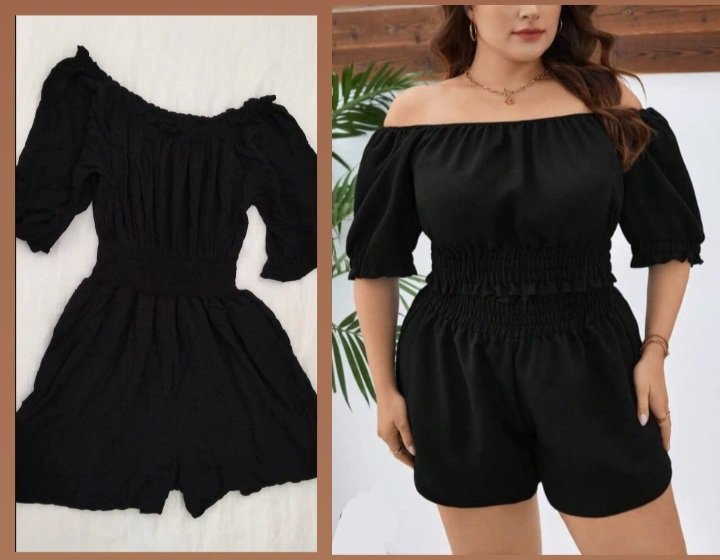 Combi-short noir  