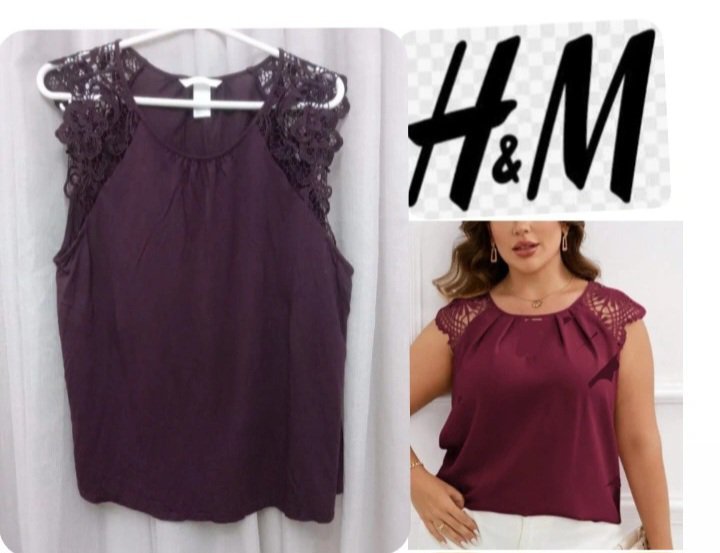 Top bordeaux  H&M 