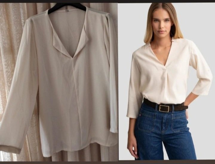 Chemise beige 