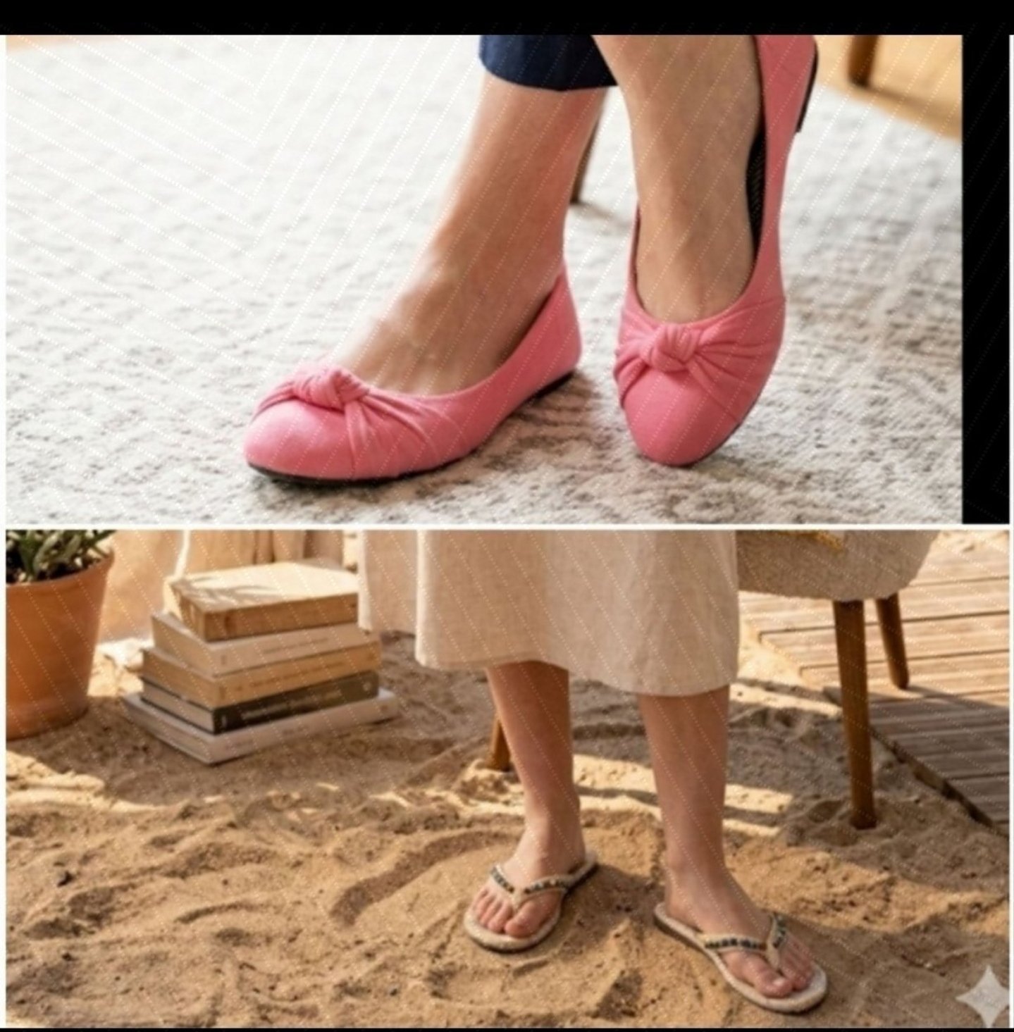 Ballerine + tongs gratuit 