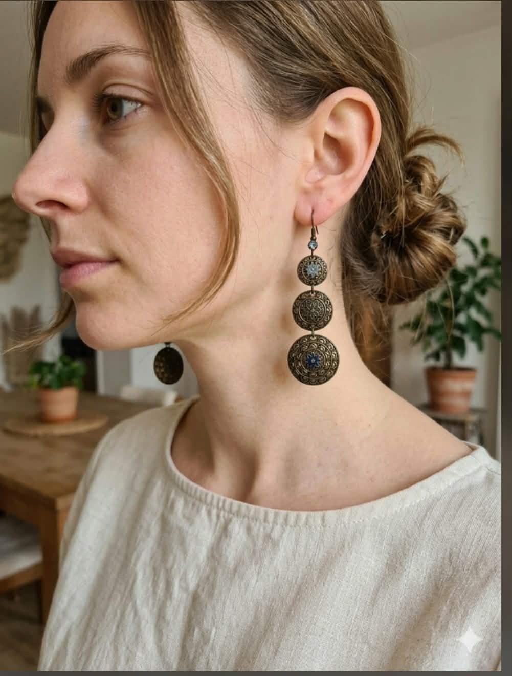 Boucles d'oreilles éthyniques 