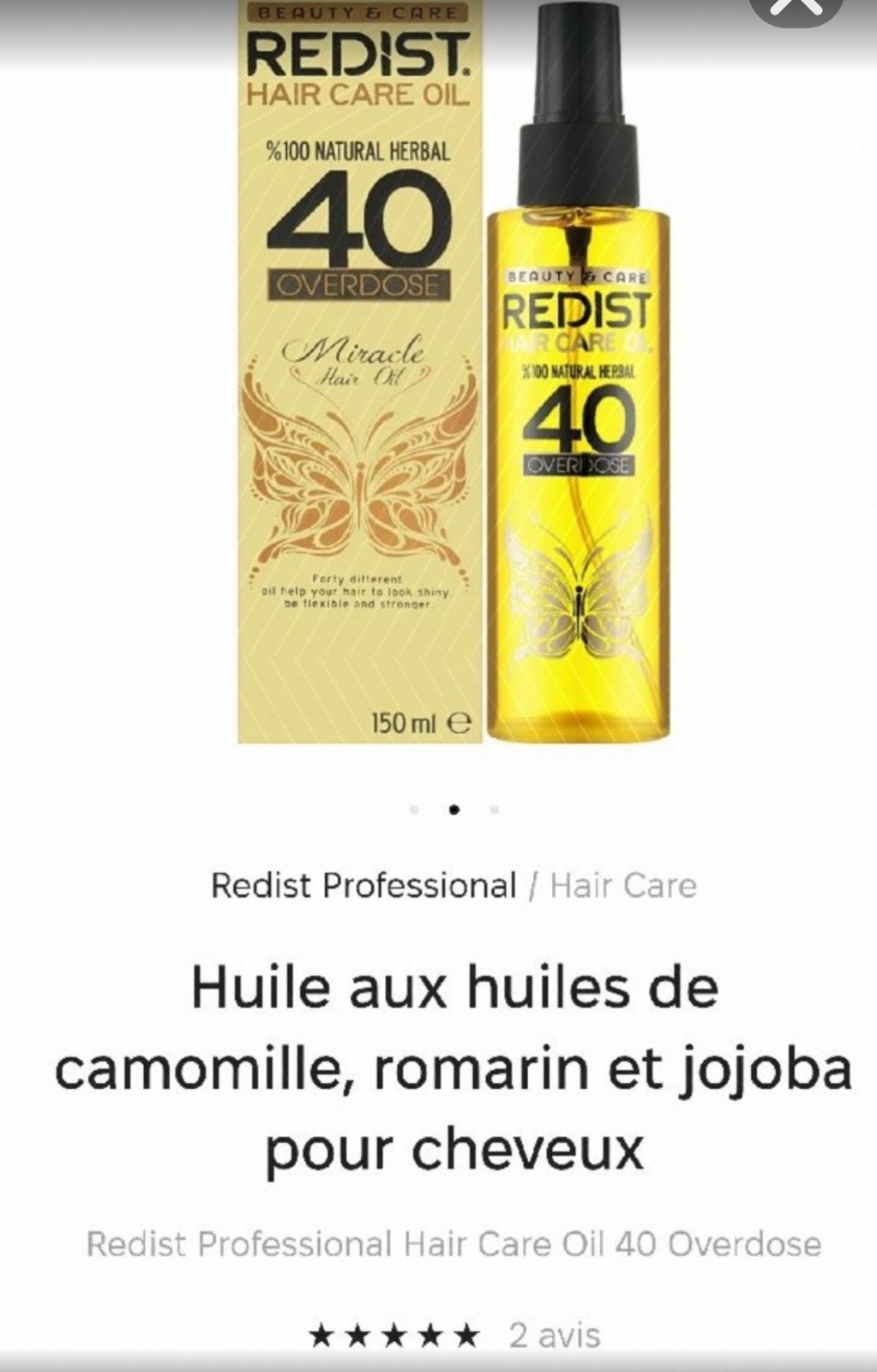 Huile réparatrice REDIST