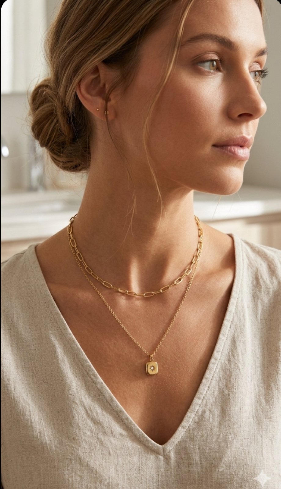Collier double neuf