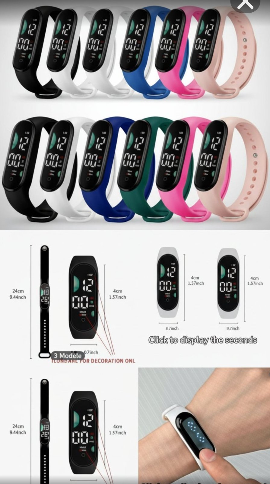 Montre led neuve