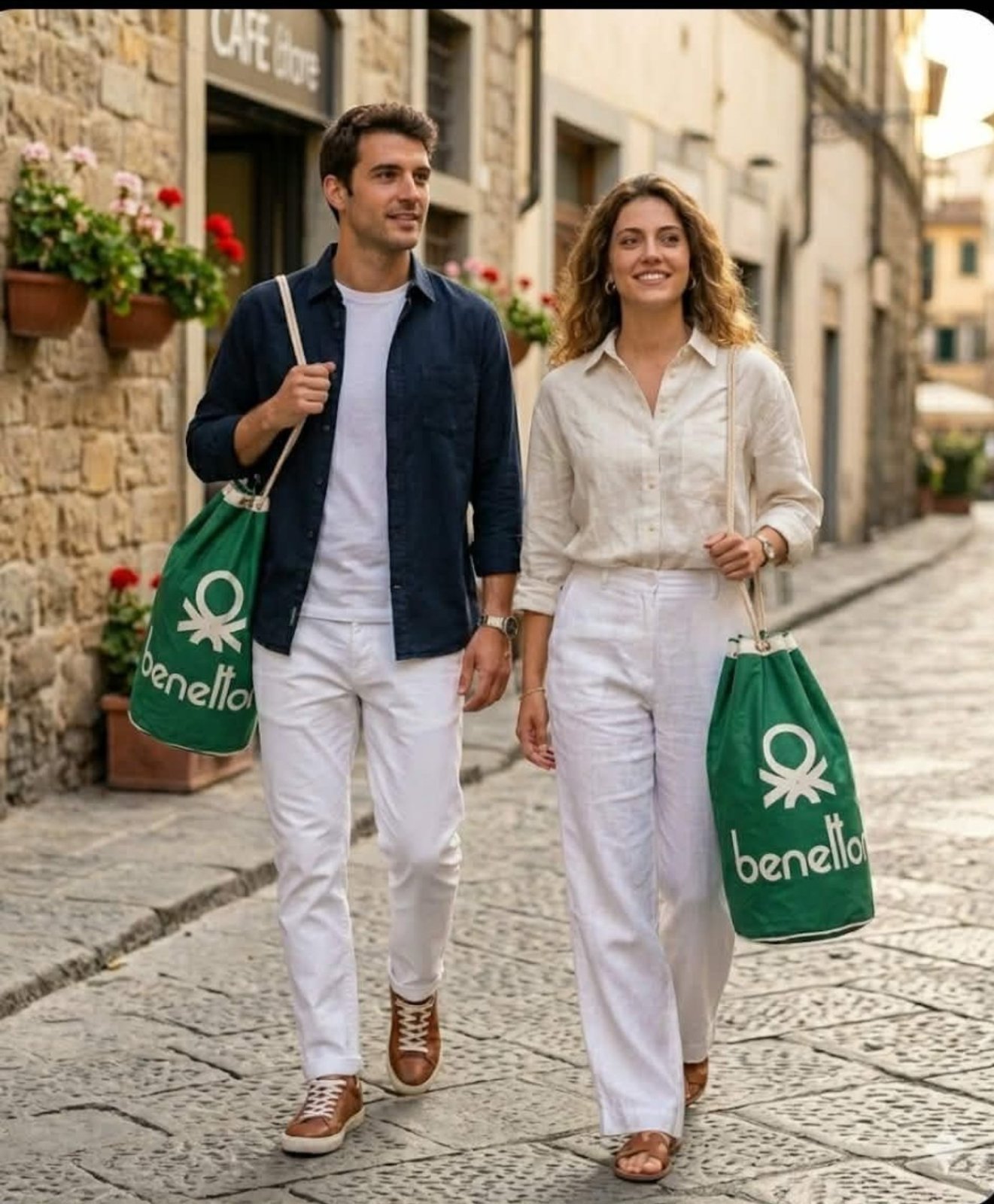 2 sacs polochon BENETTON 