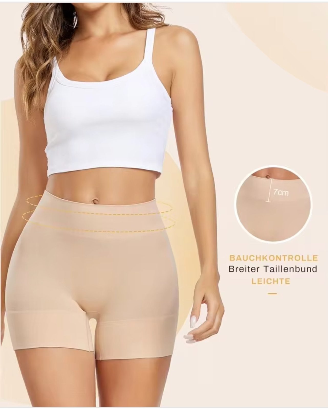 Panty gainant anti-frottement 