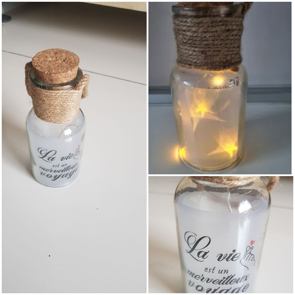 Bouteille décorative led