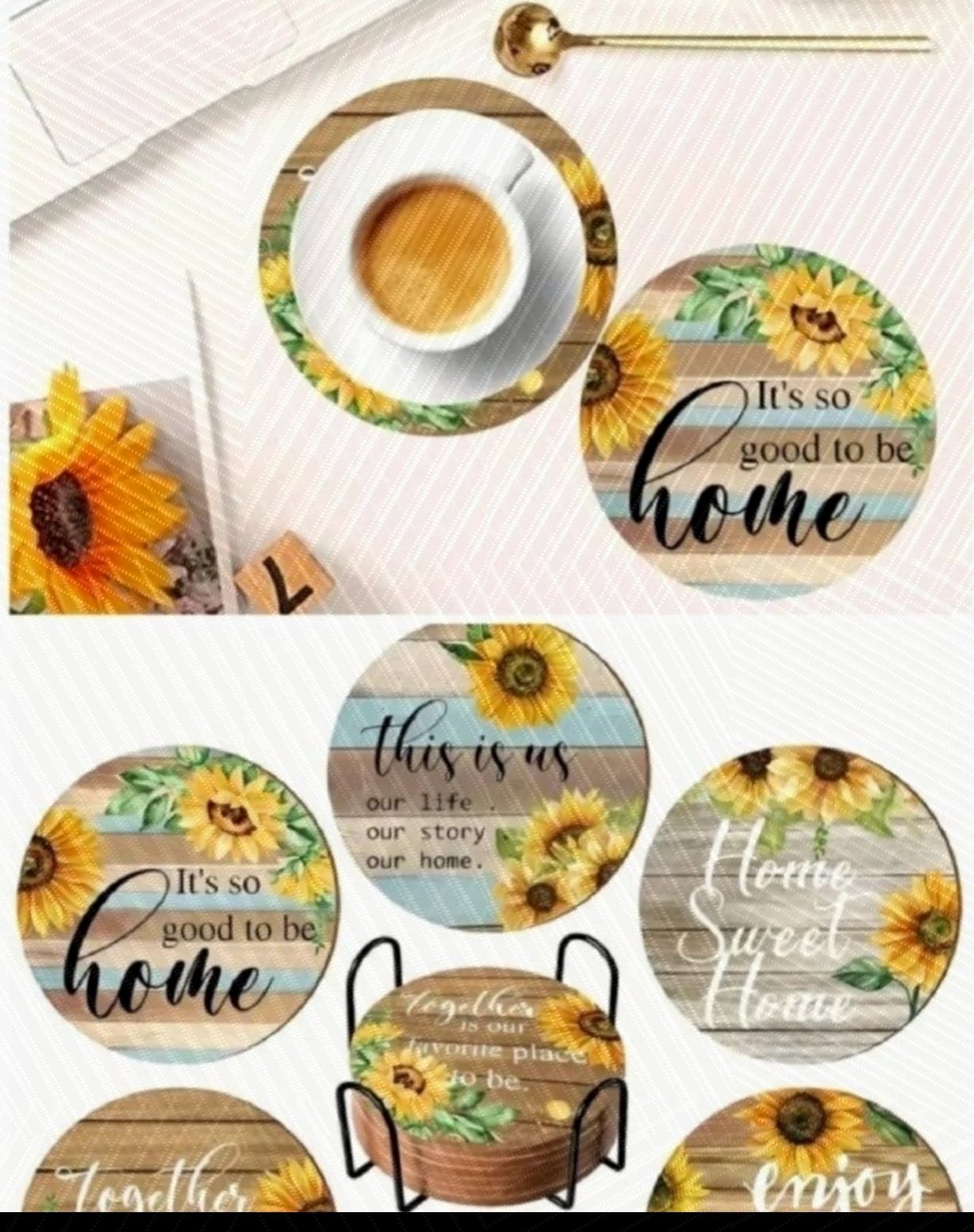 Lot sous tasse