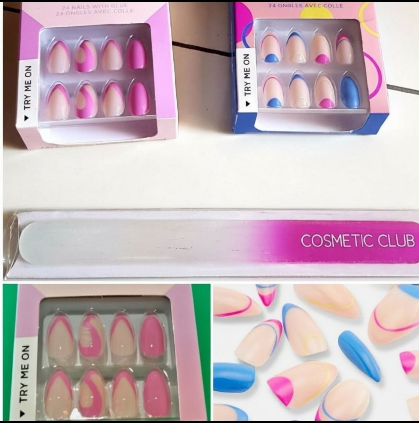 Lot 2 faux ongles + cadeau 