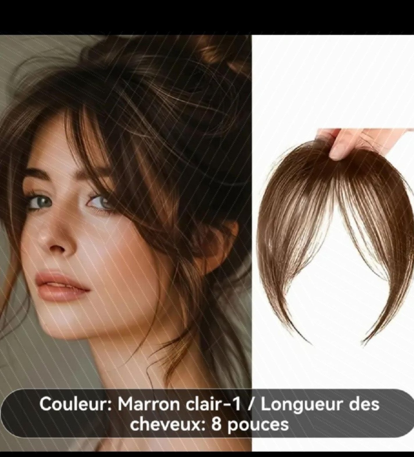 Frange avec clips 