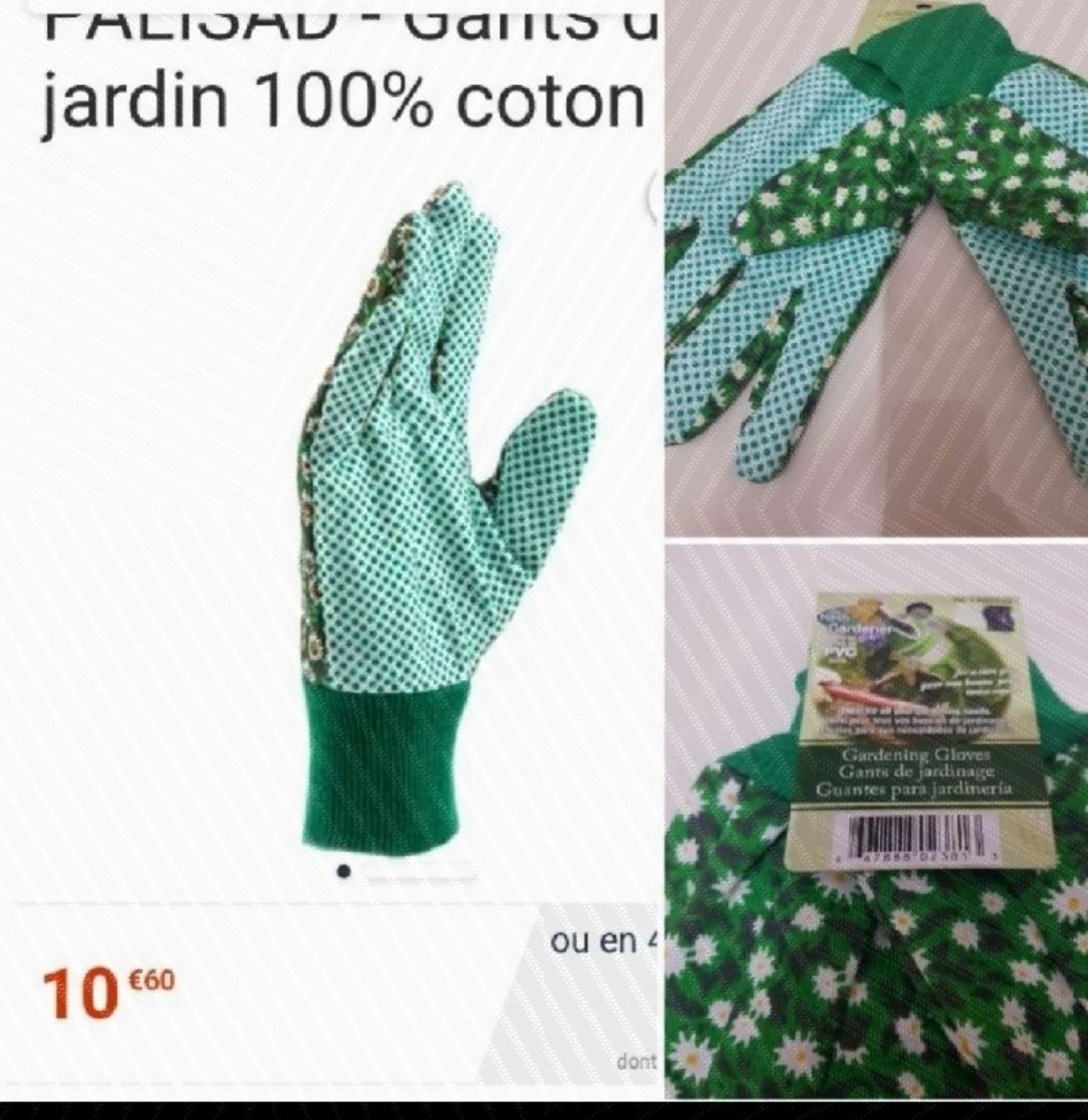 Gants de jardinage