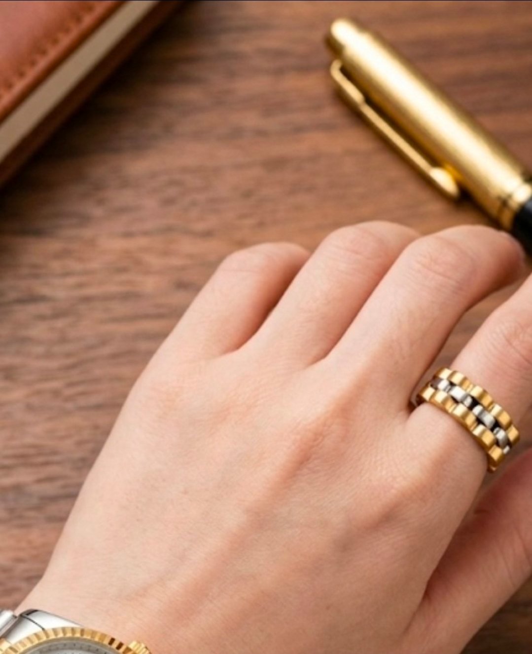 Bague BICOLORE
