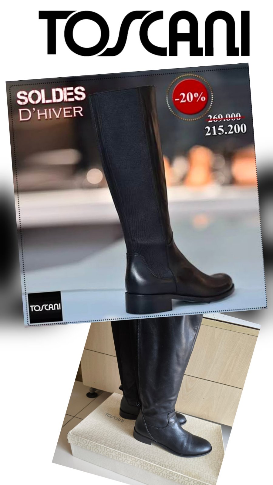 Bottes cuir TOSCANI 