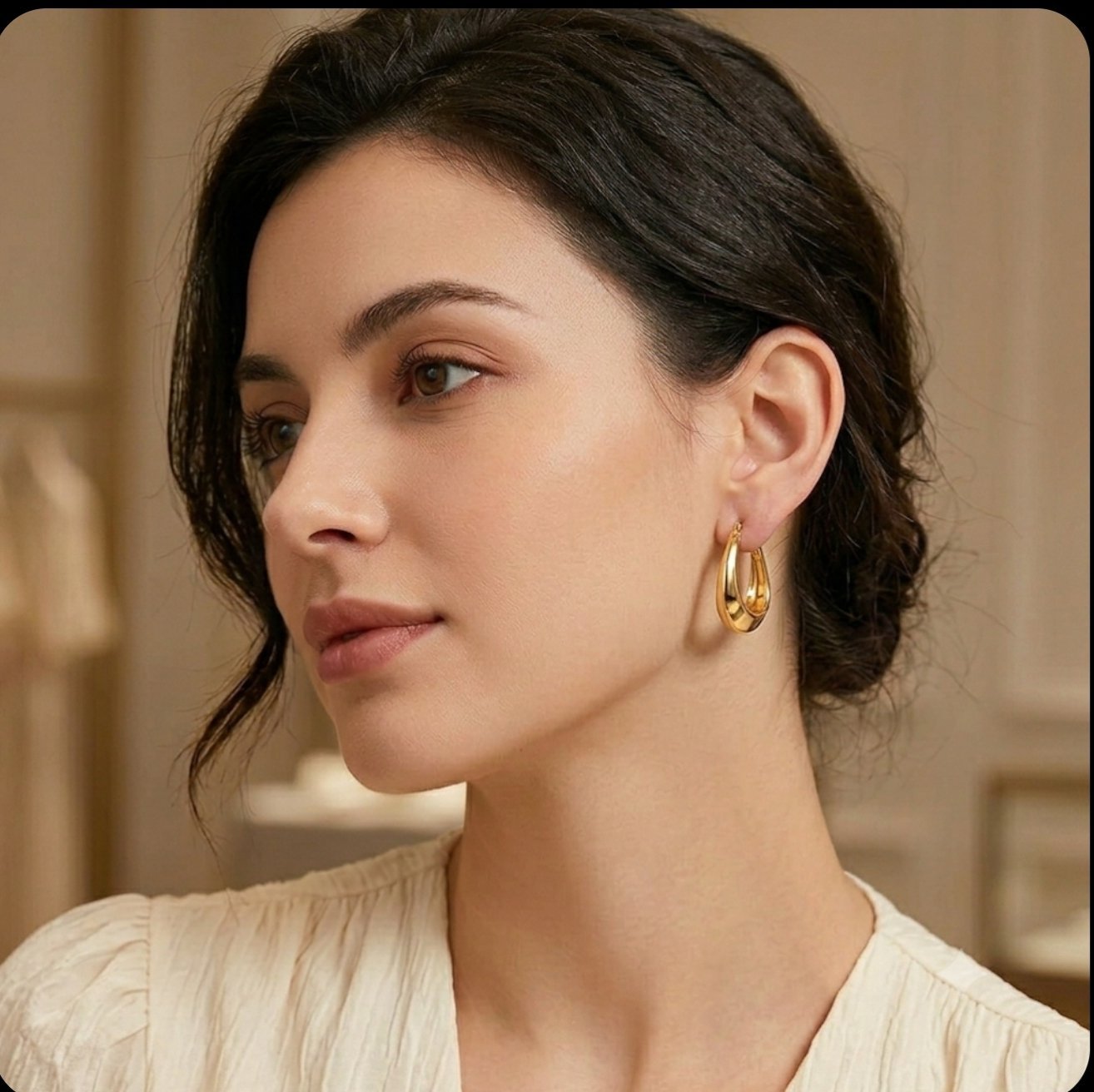 Boucles d'oreilles géométriques 